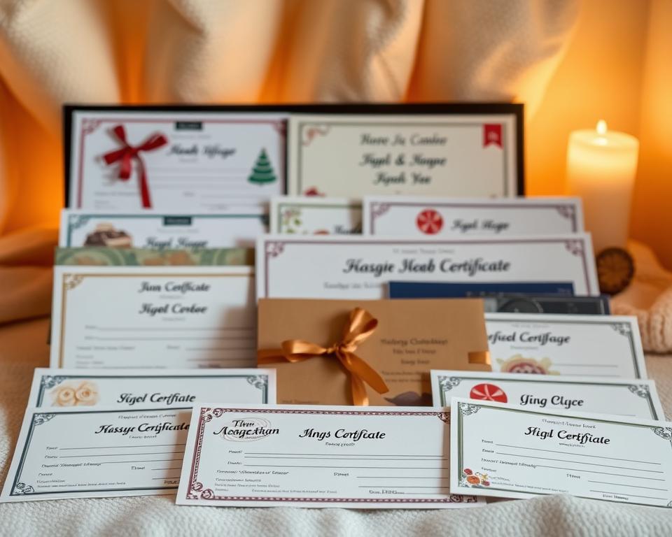 Individuelle Massage Gutschein Auswahl